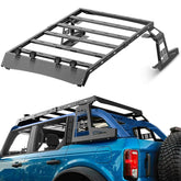 Roof Basket Cargo Carrier Compatible with 2021-2025 Ford Bronco 4 Doors Soft Top - Yzona